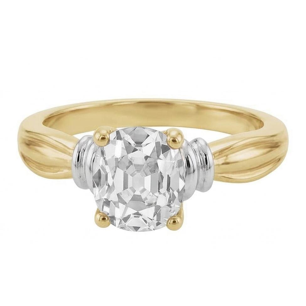 Diamant Bague Mono-Pierre – vue d'angle