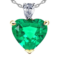 Fin Pendentif Pierre Précieuse avec Émeraude Certifié GIA – 10