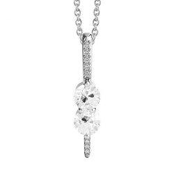 Sophistiqué Pendentif Goutte avec Diamant Taille Old Mine – 1