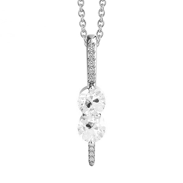 Sophistiqué Diamant Pendentif Goutte 1 carats – vue principale