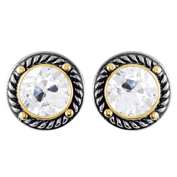 Diamant Fin taille Coussin Antique Puces d'Oreilles 5 carats