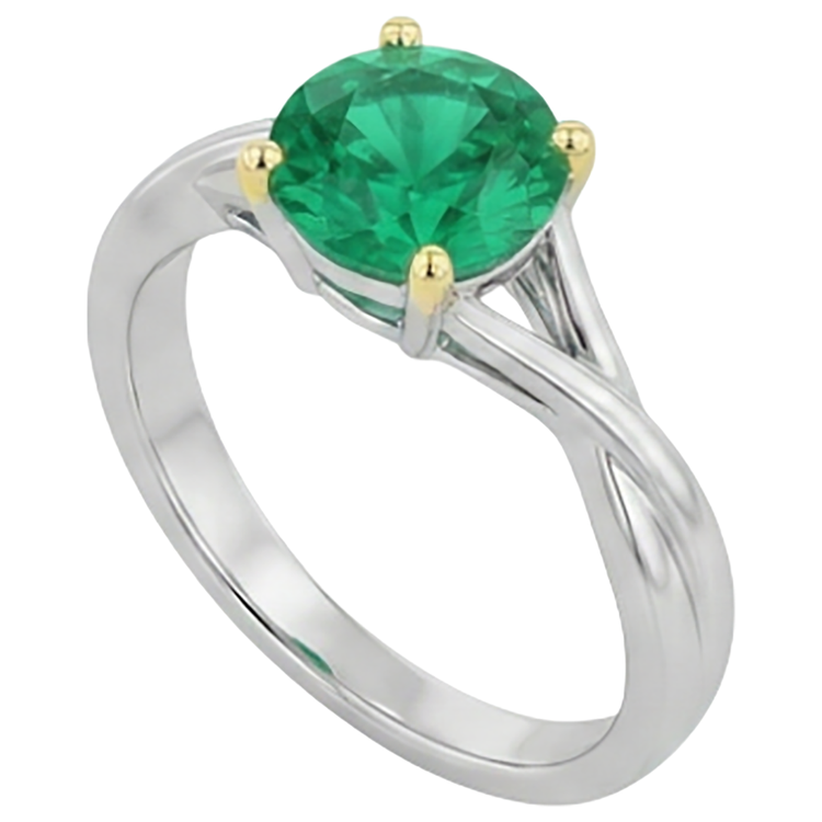Raffiné Bague Pierre Précieuse 2 carats – vue de profil