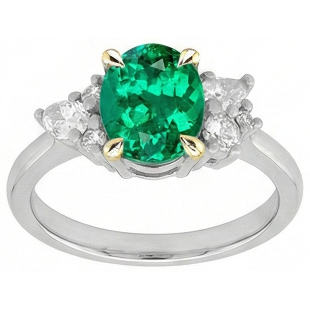 Intemporel Bague avec Gemme 1,50 carats – vue d'angle