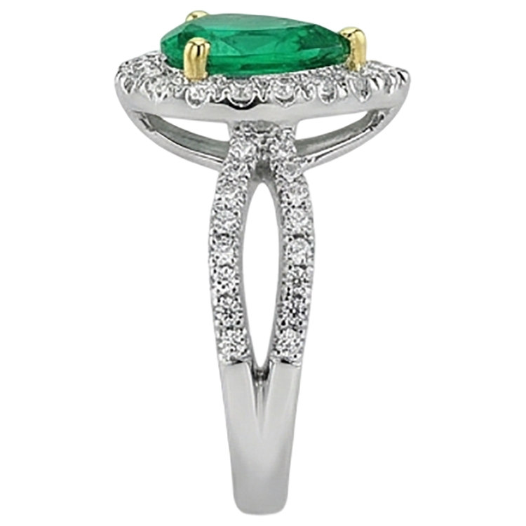 Émeraude Bague Pierre Précieuse – vue arrière