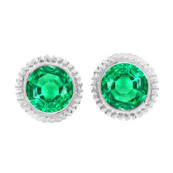 Émeraude Colombienne Certifié GIA Gemstone Earring – 2 carats en