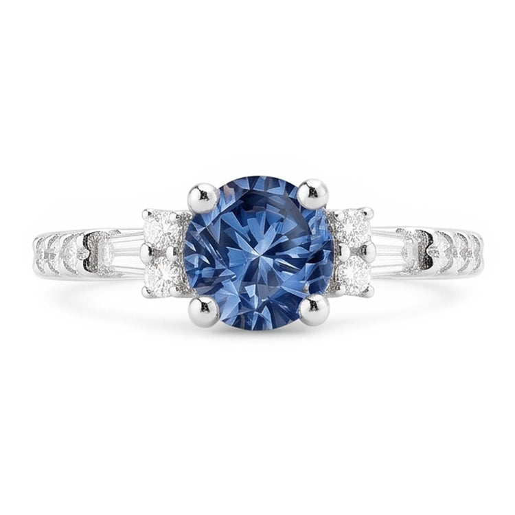 Véritable Bague En Diamant Naturels Extraits des Mines ( et non cultivés en laboratoire ) Bleu