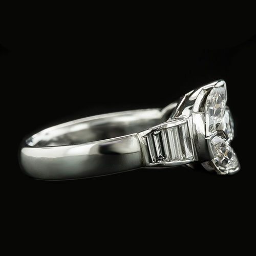 Véritable Bague Femme Diamant Marquise 12 Carats