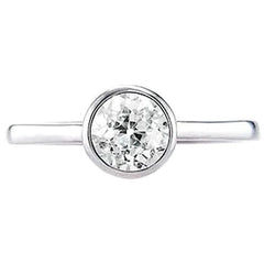 Véritable Bague Solitaire Diamant 1 Carat Old Miner