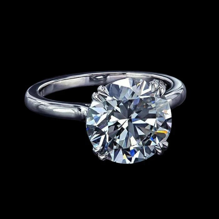 Véritable Bague Solitaire Diamant 5 Carats