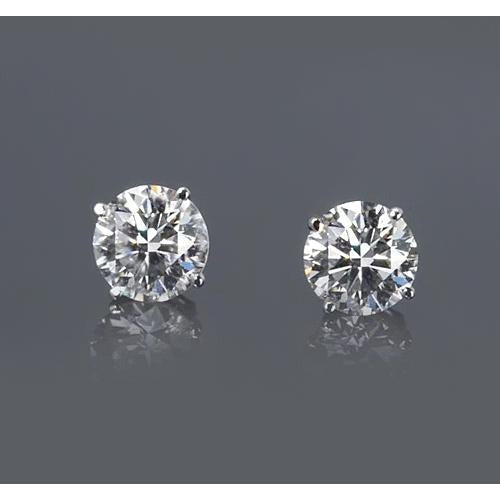 Véritable Diamant Boucle d'oreille solitaire 1.50 carats