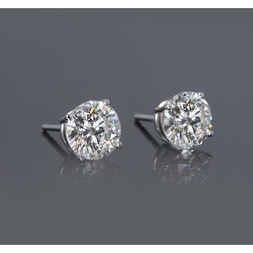 Véritable Diamant Boucle d'oreille solitaire 1.50 carats