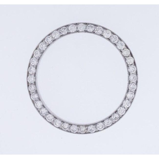 Véritable Diamant rond personnalisé de 1,25 ct pour montre Rolex Date 34 mm
