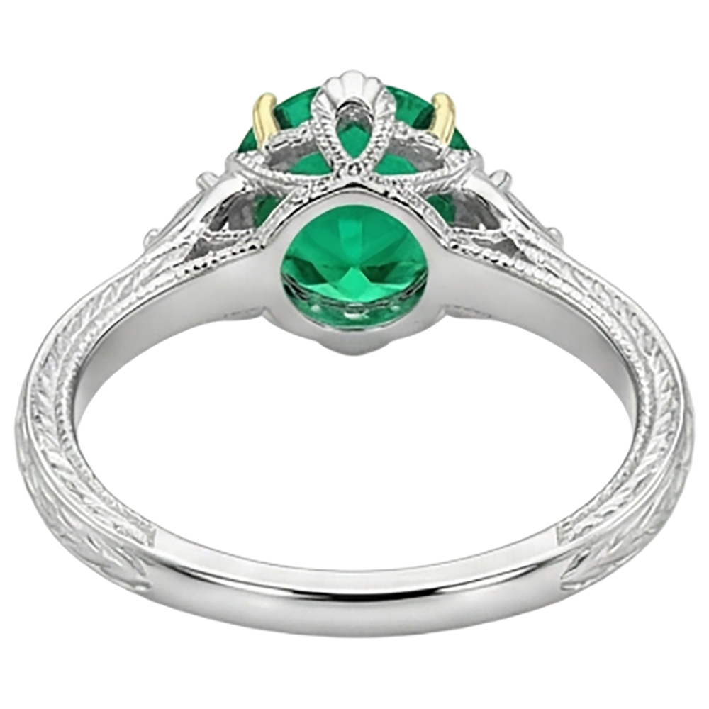 Émeraude Fine Bague Pierre Précieuse – vue alternative