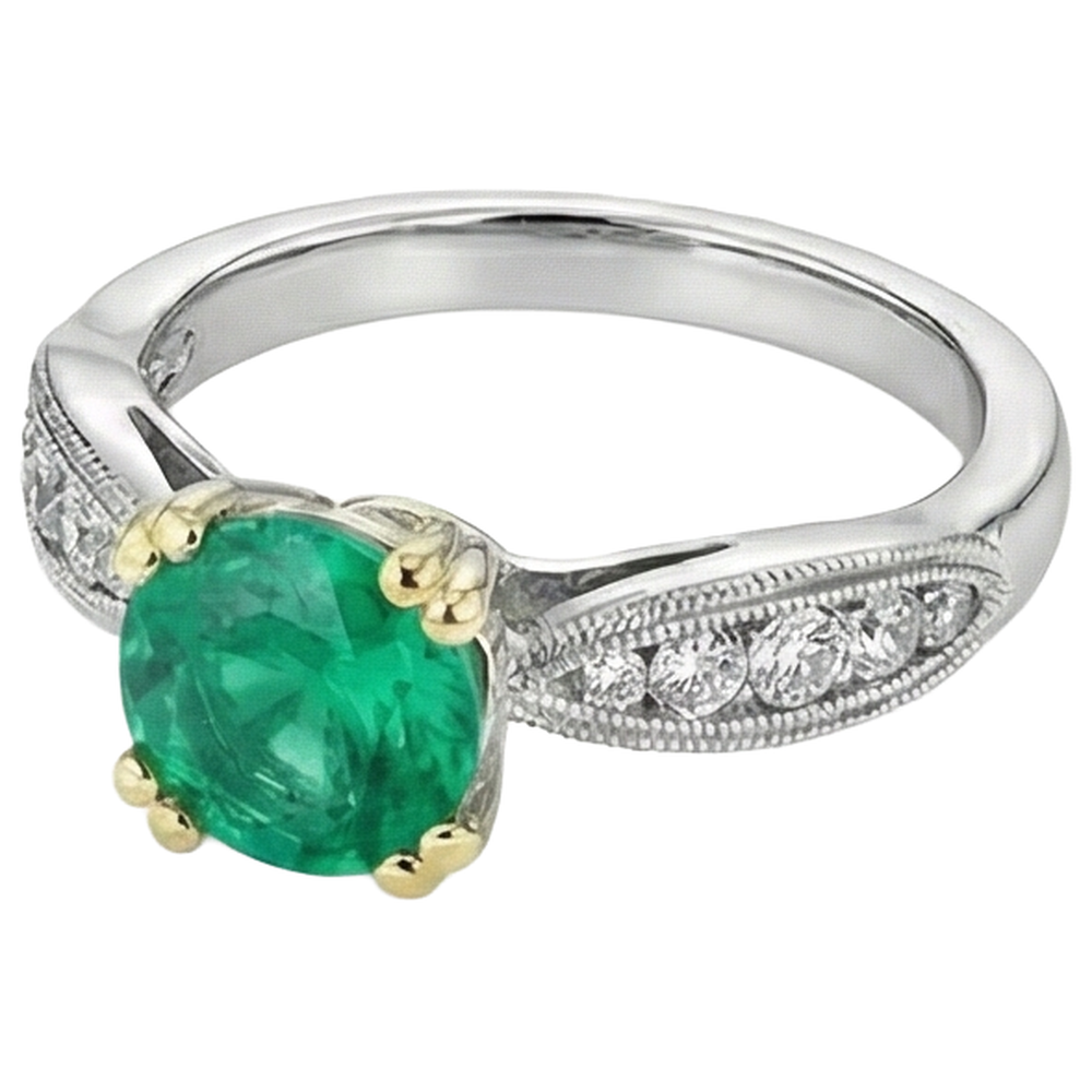 Fait à la main Bague Pierre de Couleur 2,50 carats – vue d'angle