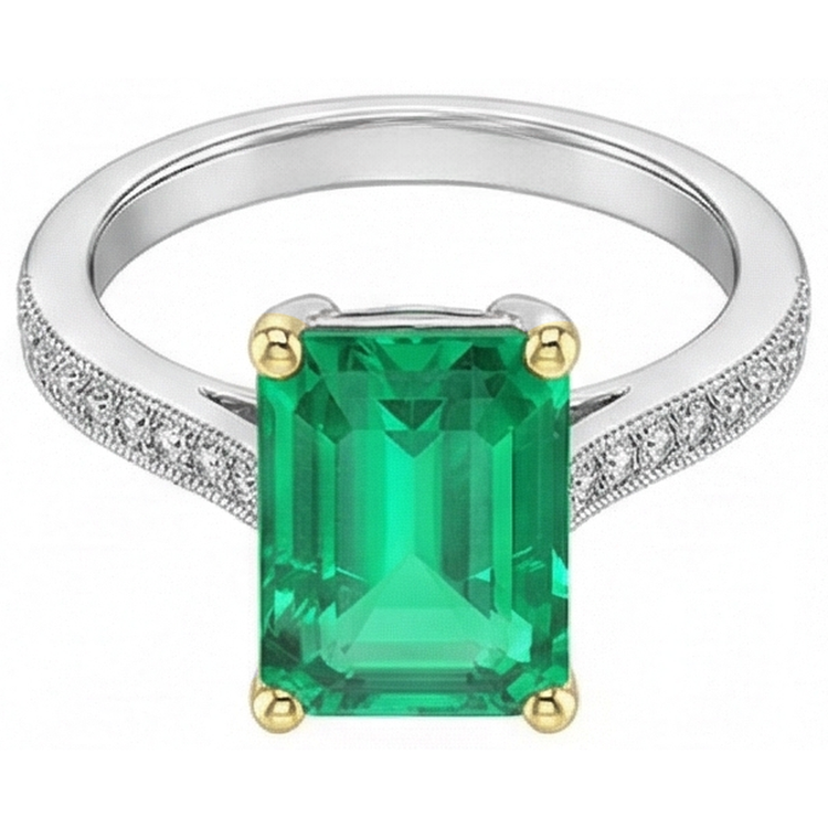 Chatoyant Bague Pierre Précieuse 4 carats – vue de face