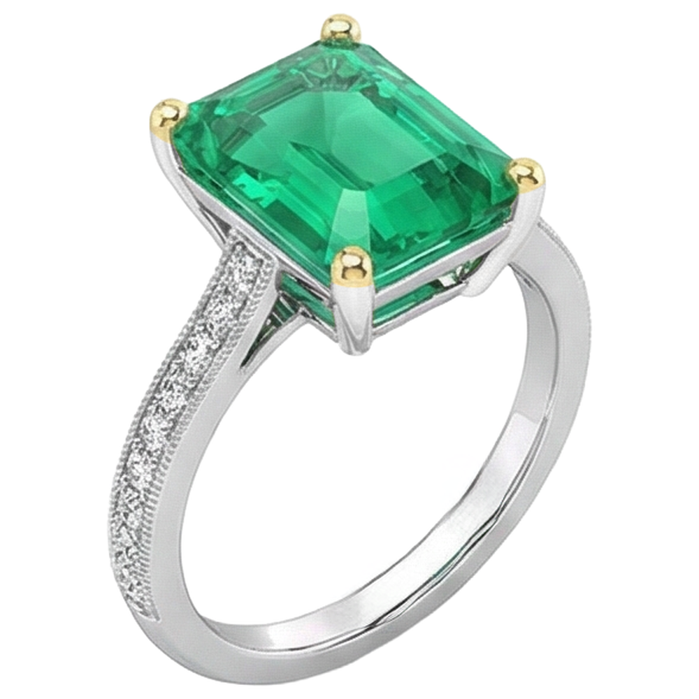 Chatoyant Bague Pierre Précieuse 4 carats – vue de côté