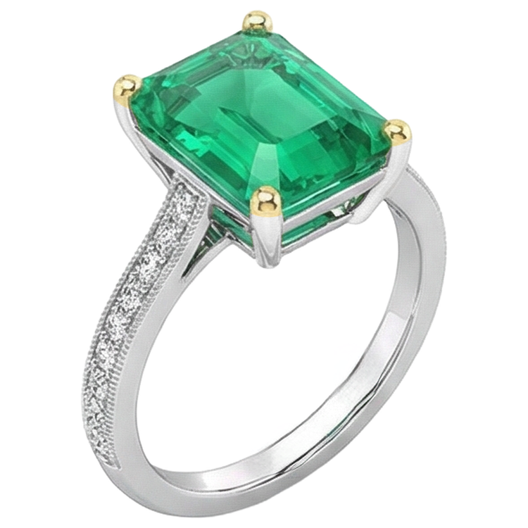 Chatoyant Bague Pierre Précieuse 4 carats – vue de côté
