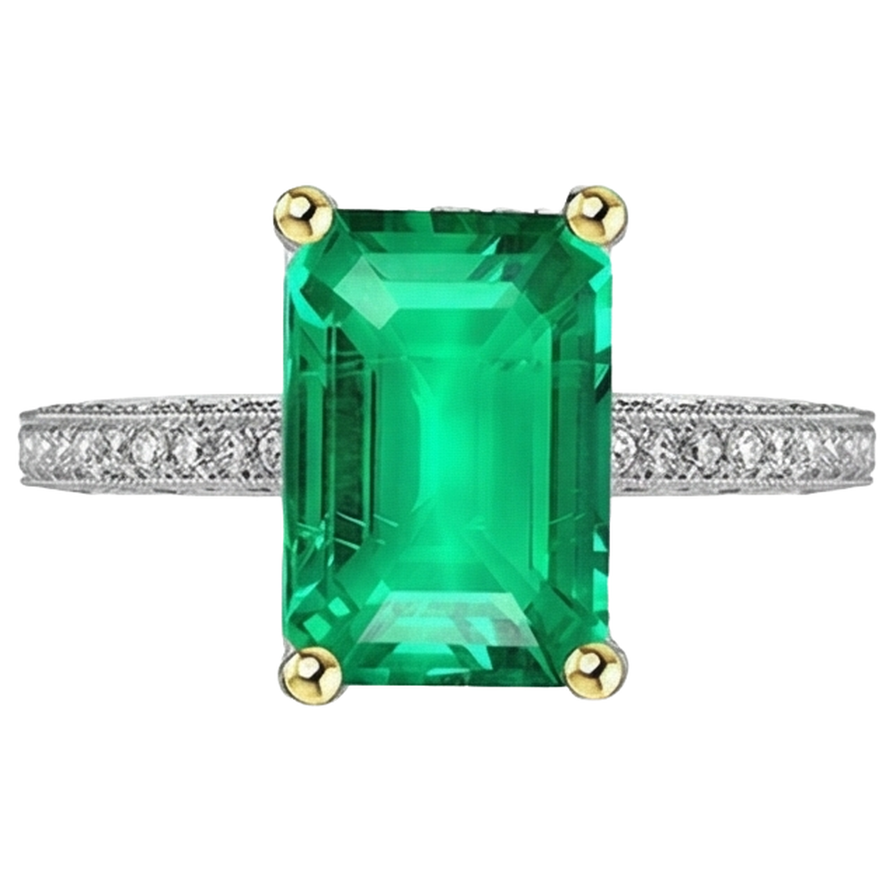 Chatoyant Bague Pierre Précieuse 4 carats – vue d'angle