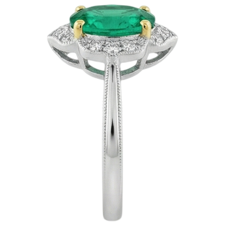 Étincelant Bague Pierre de Couleur 2 carats – vue arrière