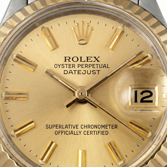 Vintage dames acier or bicolore vintage Rolex Fi montre jubilé