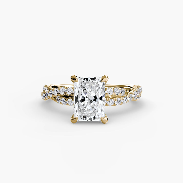 Taille Brillant Gemme bague en Gold – vue alternative