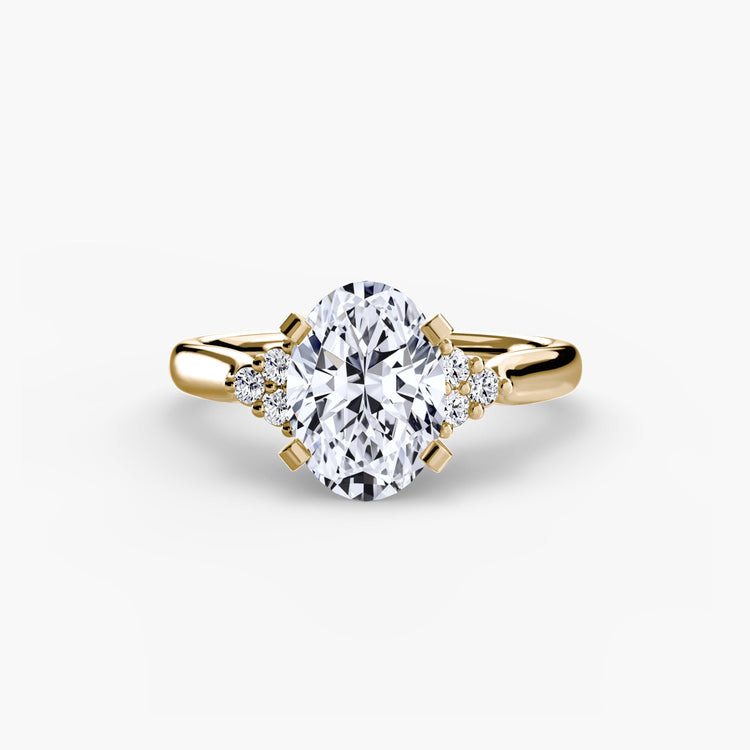 Rayonnant Pierre Précieuse Setting carats – vue de profil