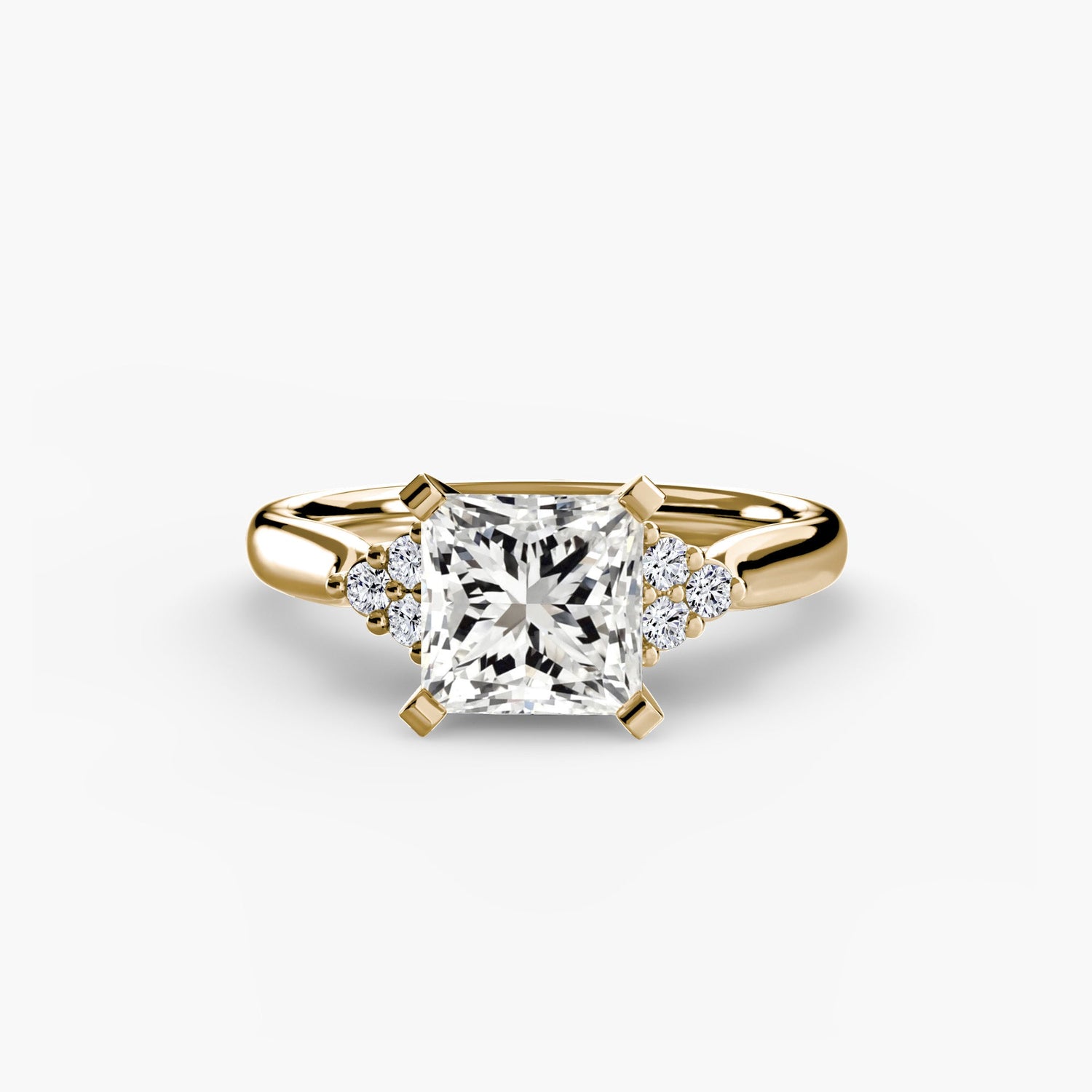 Pierre Précieuse Setting -carats Gold – vue de côté