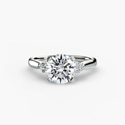 Taille Ronde Pierre Précieuse Setting – carats en Gold