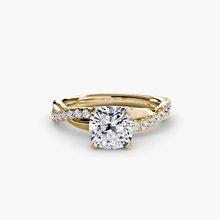 Émeraude Fine Setting carats Gold – vue de face