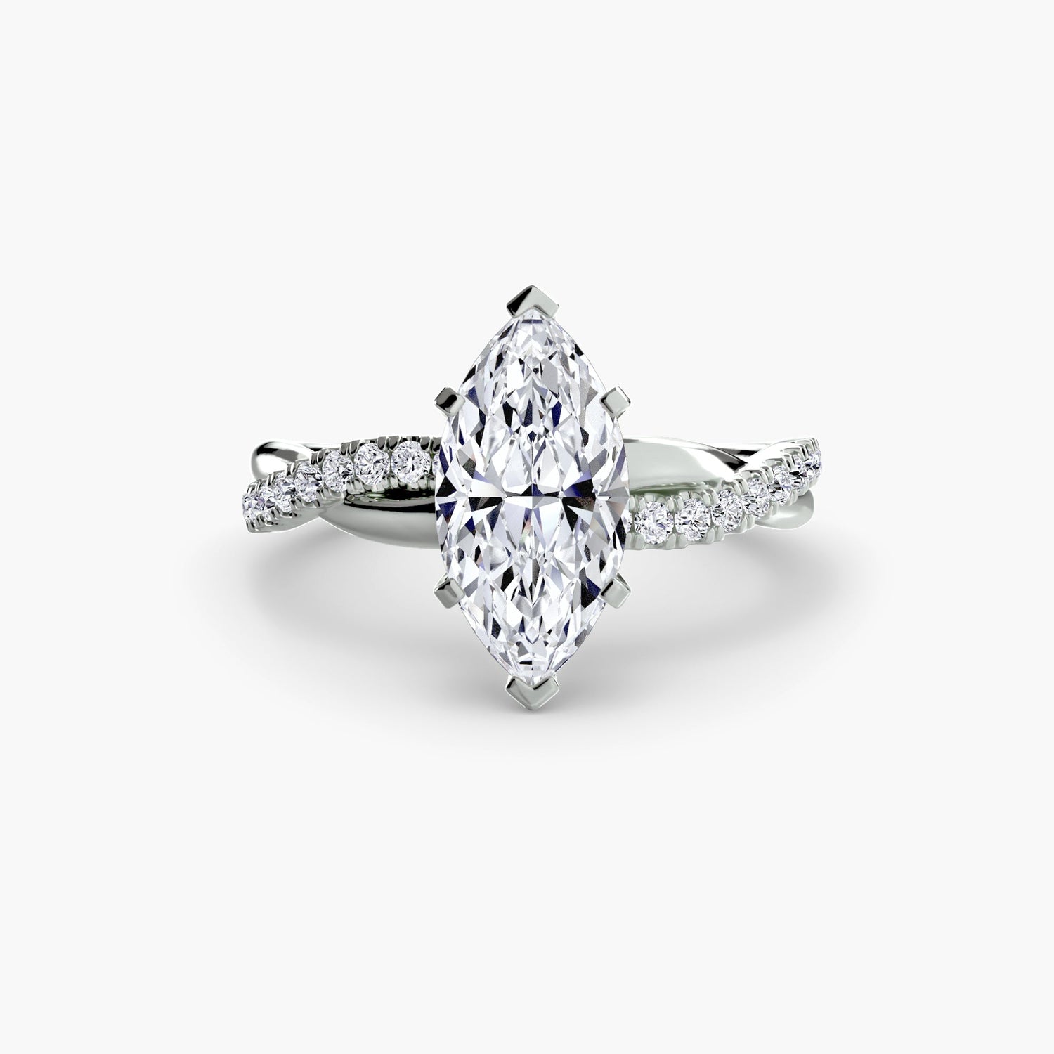 Émeraude Fine Setting -carats Gold – gros plan