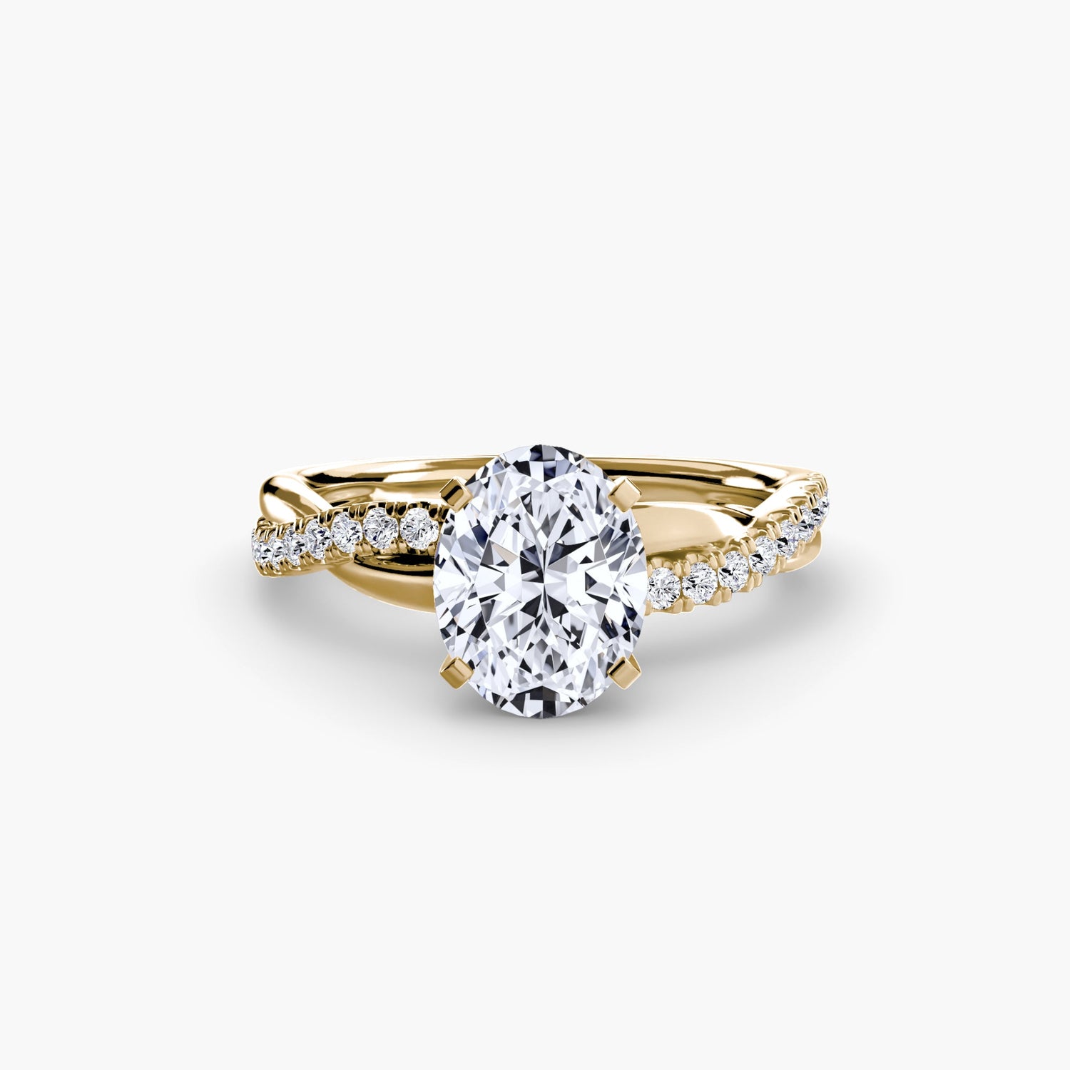 Haut de gamme Émeraude Fine Setting carats – vue de côté