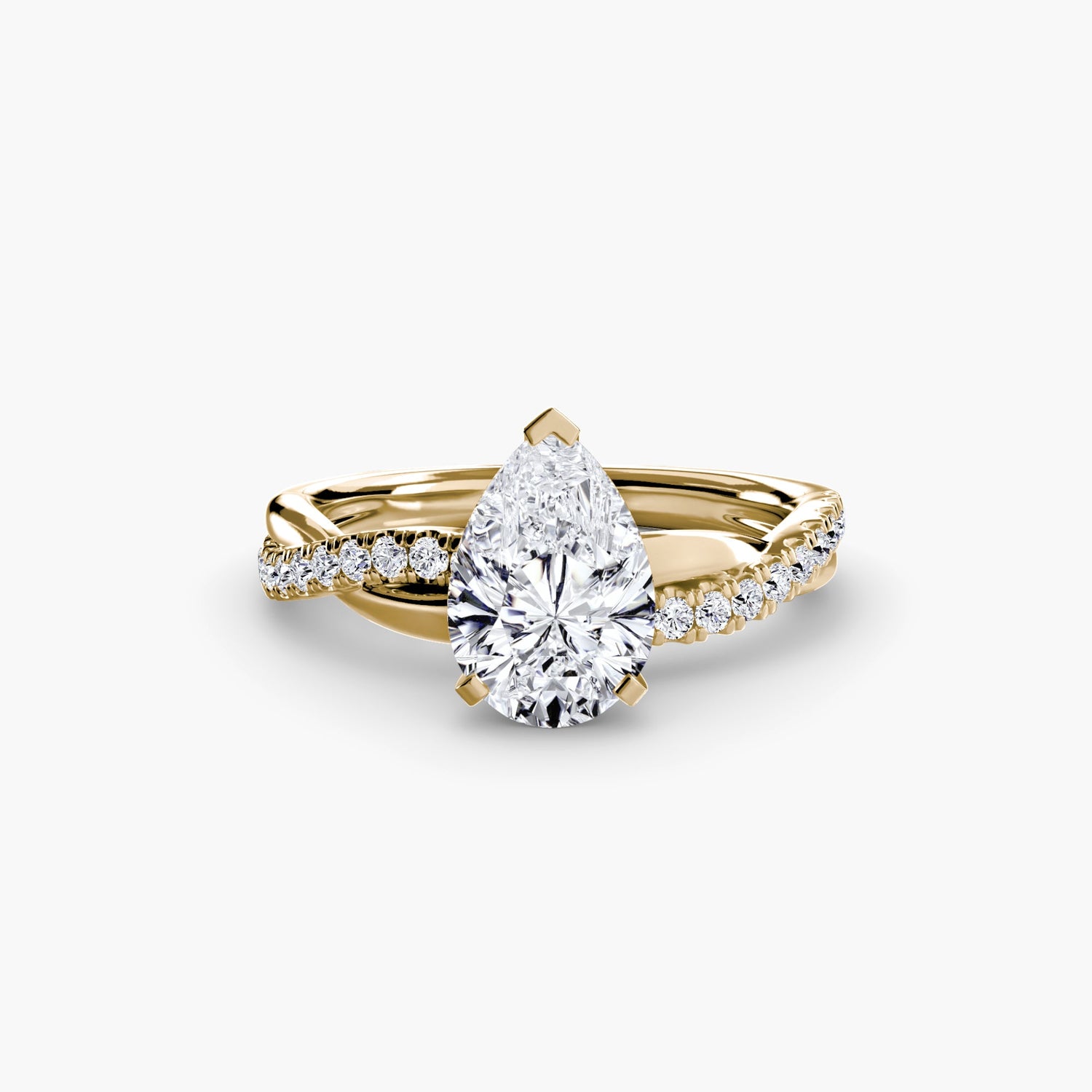 Émeraude Fine Setting -carats Gold – vue d'angle