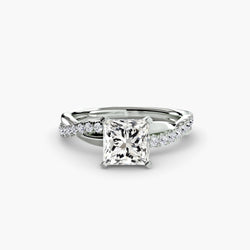 Émeraude Fine Setting – Pavé carats Gold