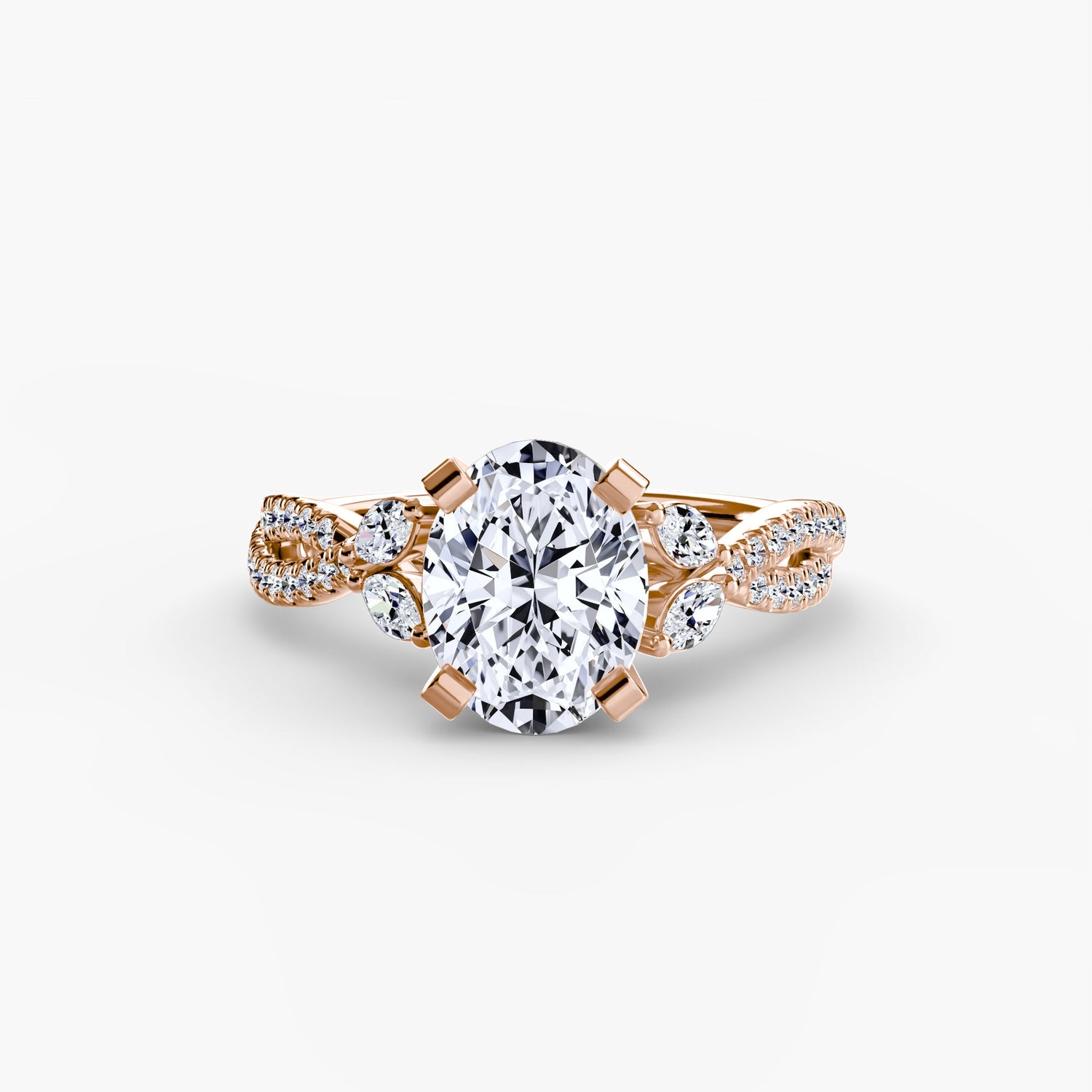 Brillant Setting 0,35-carats Gold – vue d'angle