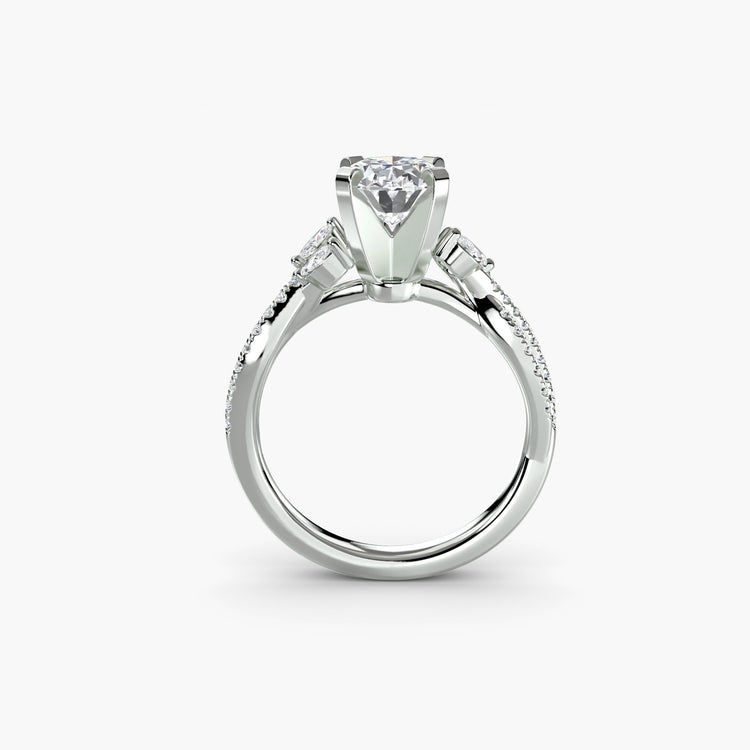Fait à la main Brillant Setting 0,35 carats – vue de face