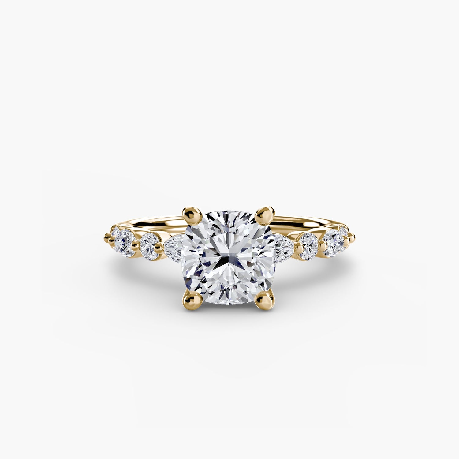 Setting Gold avec Diamant Fin – vue d'angle