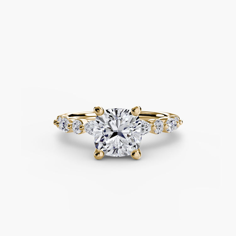 Setting Gold avec Diamant Fin – vue d'angle