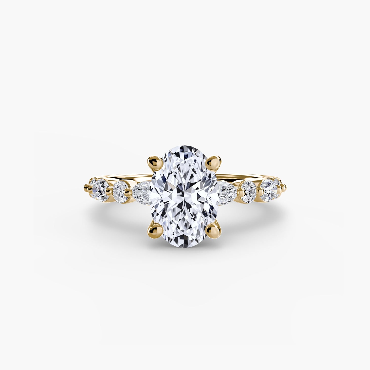 Diamant Fin Setting 0,35-carats Gold – vue de profil