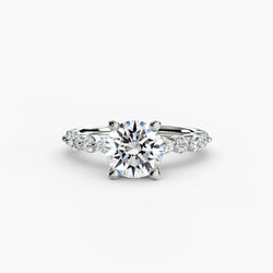 Diamant Fin Pavé Setting 0,35 carats en Gold