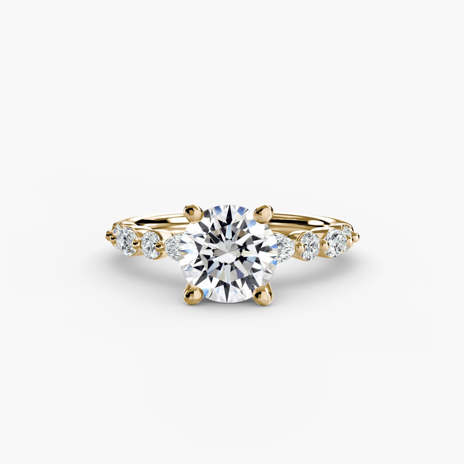 Diamant Fin Setting 0,35-carats Gold – vue de face