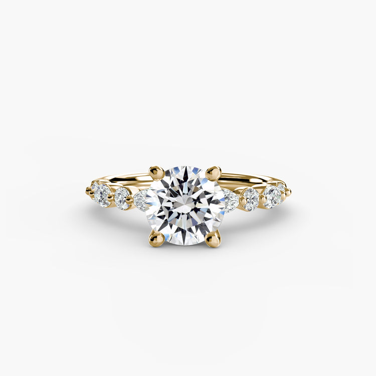 Diamant Fin Setting 0,35-carats Gold – vue de face