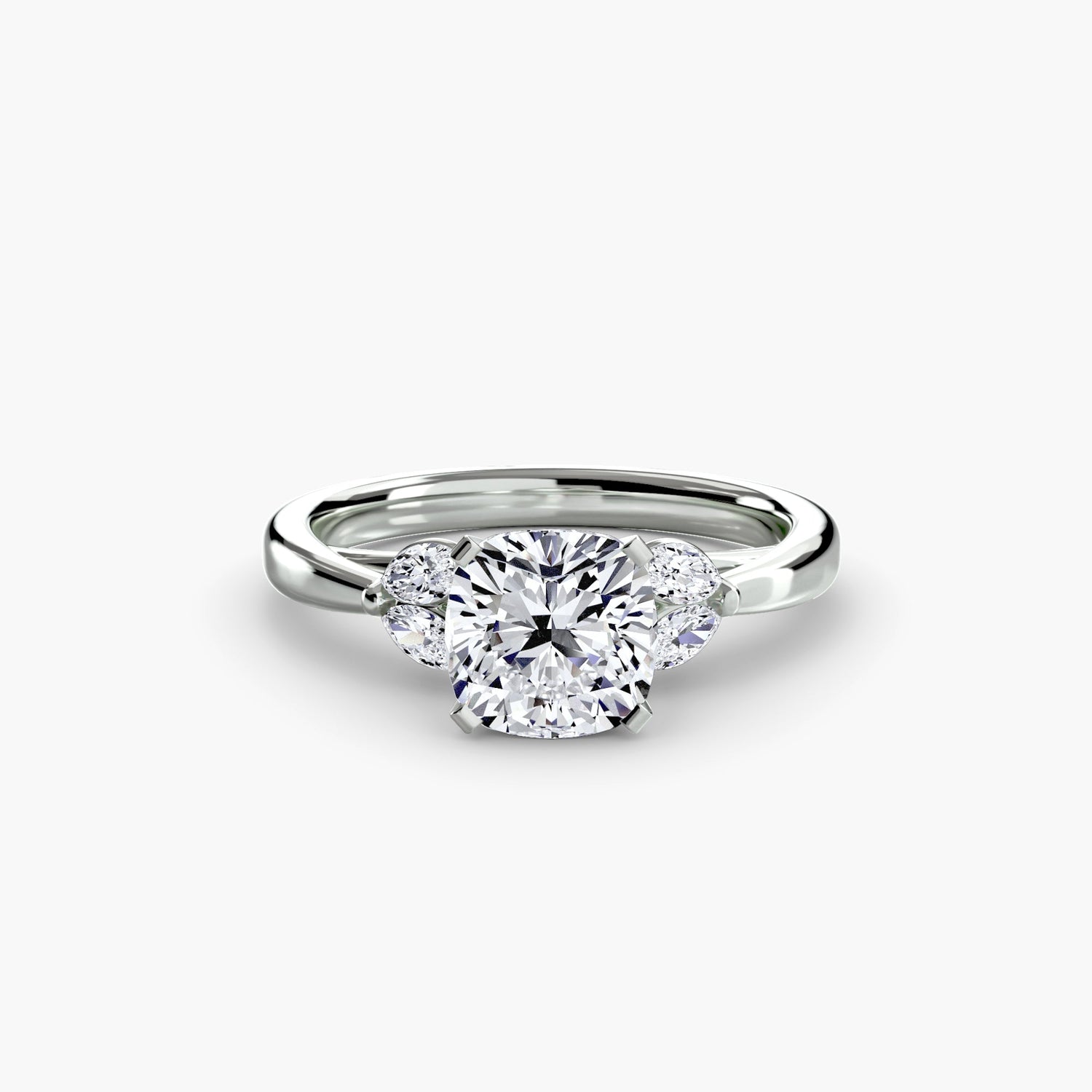 Pierre Précieuse Taille Brillant Setting en Gold – vue d'angle