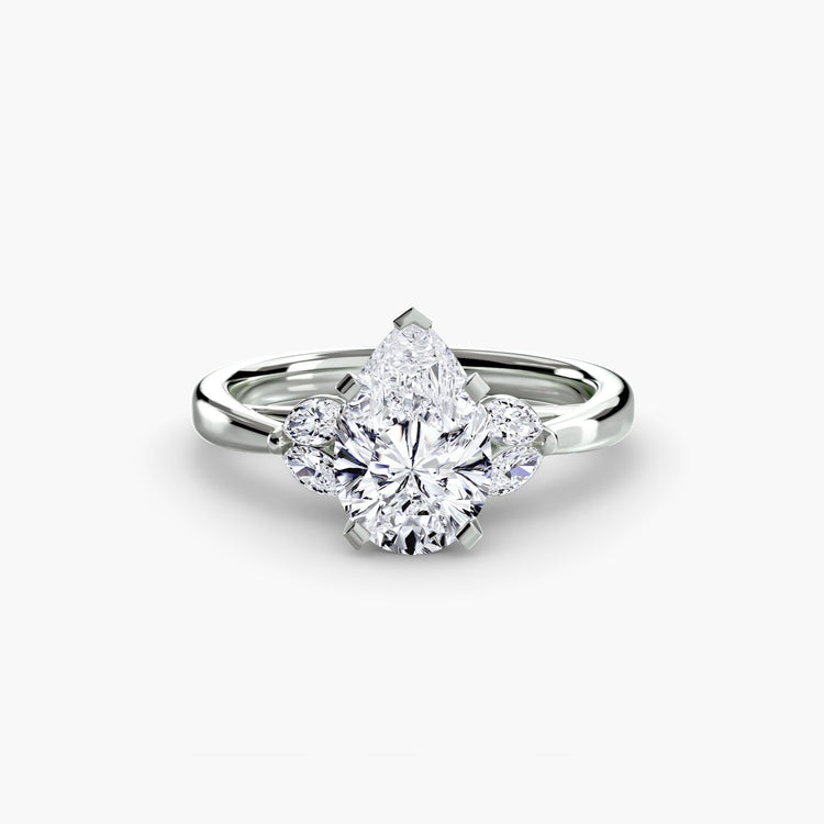 Pierre Précieuse Taille Brillant Setting en Gold – vue de dessus