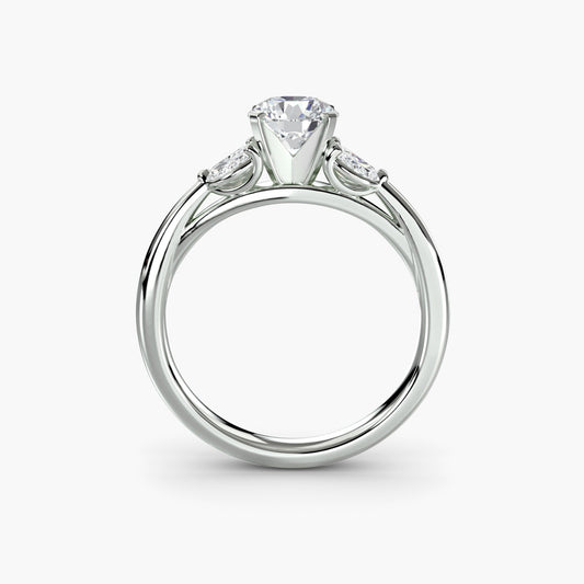 Pierre Précieuse Setting -carats Gold – vue de face