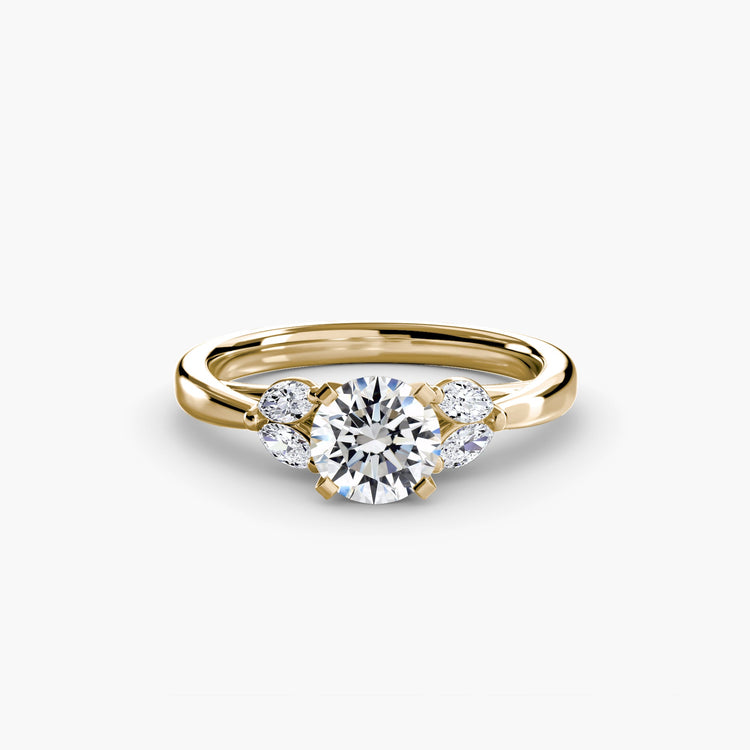 Pierre Précieuse Setting -carats Gold – vue de face