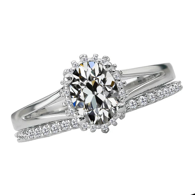 Brillant Bague de Demande 3 carats Or 14K Blanc – vue principale