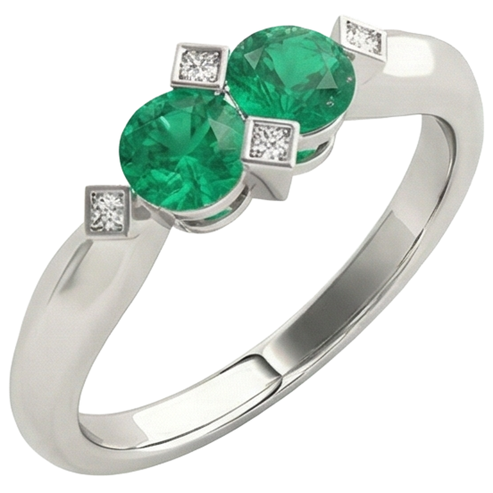 Élégant Bague Pierre Précieuse 1 carats – vue de côté