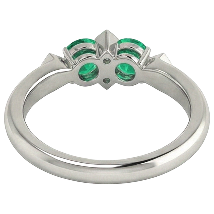 Élégant Bague Pierre Précieuse 1 carats – vue arrière