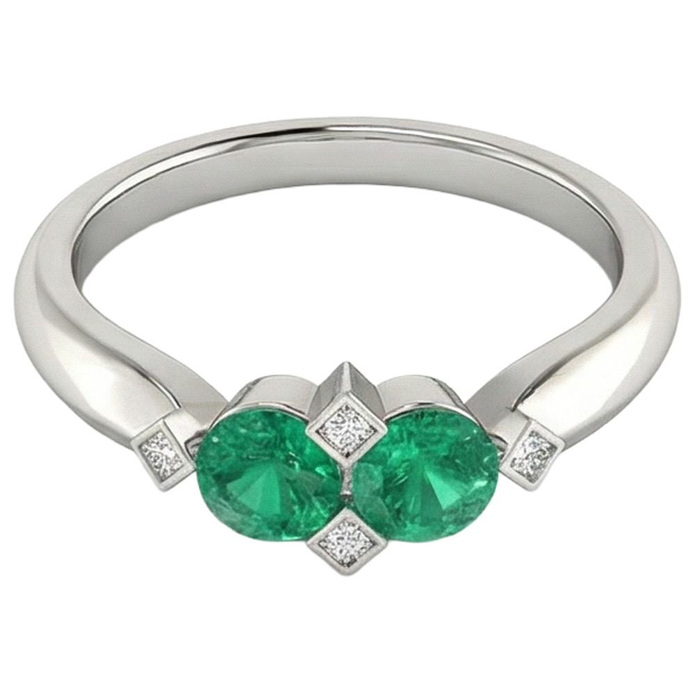 Élégant Bague Pierre Précieuse 1 carats – vue de profil