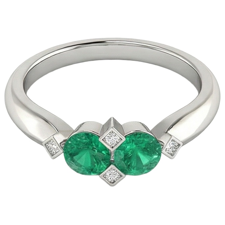 Élégant Bague Pierre Précieuse 1 carats – vue de profil